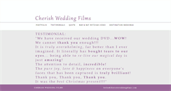 Desktop Screenshot of cherishweddingfilms.com